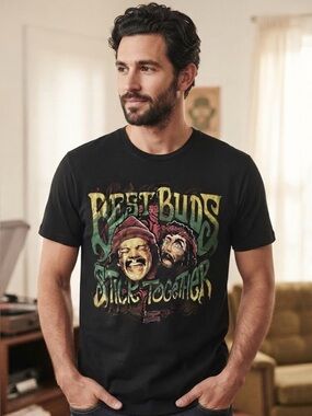 Cheech & Chong Up in Smoke Best Buds Stick Together Size M